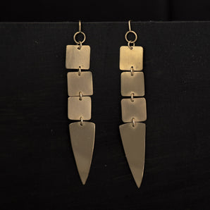Arrow earrings - 14kt double clad gold