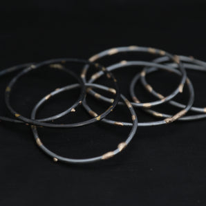 Steel & Gold Bangles