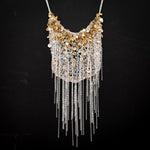 Glittering Necklace - 14 karat gold sequins
