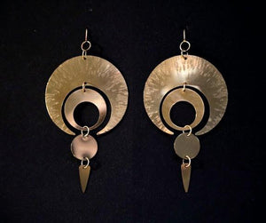 Super Moon earrings Shrine Jewelry